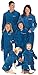 Blue Fleece Onsie Matching Pajamas for the Whole Family