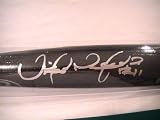 Carlos Santana Cleveland Indians Signed Autographed Baseball Bat Coa
