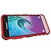 Galaxy J3 Case, Galaxy Amp Prime Case, Galaxy Express Prime Case, OEAGO Tough Rugged Dual Layer Plastic Impact Defender Cover with Kickstand for Samsung J3 (2016) / Amp Prime/Express Prime - Red