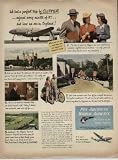 We had a perfect trip by PAN AM CLIPPER - enjoyed every minute of it, and here we are in England! ..... 1946 Pan American World Airways ad, A0937