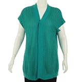 J Jones New York Open Front Short Sleeve Cardigan