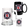 Chicago Fire Soccer 15oz Tankard, 15oz Ceramic Mug & 2oz Shot Glass Set - Primary Team Logo MAJOR-LEAGUE-SOCCER Soccer