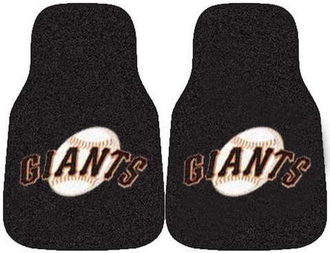 Front Car Truck SUV Carpet Car Floor Mats - MLB Baseball - San Francisco Giants - Pair