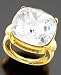 Kenneth Jay Lane Goldtone Crystal Ring