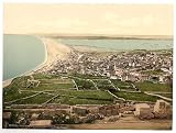 Chesil Beach, Portland, England wall sized print (photochrom) photochrome , 18x24