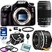 Sony Alpha A65 SLT-A65V SLTA65V A65V 24.3 MP Digital SLR with Translucent Mirror Technology with 75-300 Zoom, SAL 50mm f1.8 Portrait Sony Lenses BUNDLE with 16GB Card, Spare Battery, Card Reader,Filters, Deluxe Case + MORE!