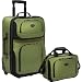 Traveler's Choice Rio 2-Piece Lightweight Carry-On Luggage Set (Green)
