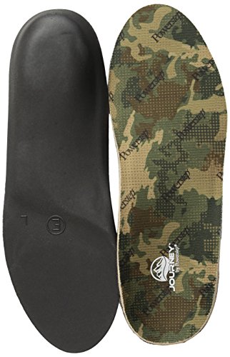 Powerstep Journey Hiker Shoe Insoles, Shock-Absorbing Cushion Perfect For Hiking, Camo, Men's 6-6.5, Women's 8-8.5