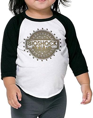 BioShock Infinite Video Game Kids Unisex Raglan Shirt Funny Baseball Jersey 3/4 Sleeve