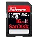 SanDisk Extreme Video HD - Tarjeta de memoria SDHC de 16 GB, class 10