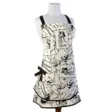 Sin in Linen Pin up Print Kitchen Apron