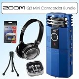 Zoom ZQ3 Q3 Mini Camcorder Digital Video Camera Bundle