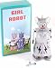 Boxed Tin Plate Clockwork Girl Robot
