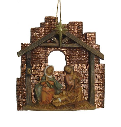 Set of 6 Fontanini Holy Family Christmas Nativity Ornaments #56321 Set of 6 Fontanini Holy Family Christmas Nativity Ornaments #56321
