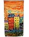 Dahlia Women's 100% Long Silk Scarf - Wassily Kandinsky 