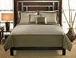 Barclay King Size Quilt with 2 Shams Sage / Tan