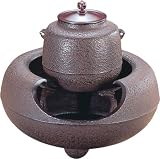 南部鉄器 鉄鉢風炉あみだ釜 10006