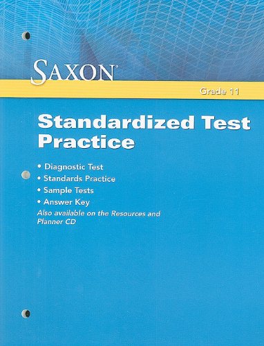 saxon algebra 2 standardized test practice
