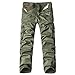 LEIDE Men's Casual Cotton Relaxed Straight-Fit Cargo Pants