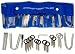 Lieferumfang:
1 x Schraubendreher Innenf�nfkant speziell f�r BMW
2 x B�gelhaken f�r VW Ford, Audi, 
Grundig VDO, Blaupunkt Radios, Alfa, Fiat
2 x Flachschl�ssel f�r Porsche, Mercedes Benz 
(DaimlerChrysler) f�r Ger�te von BECKER
2 x Flachschl�ssel f�r VW
1 x Innensechskant Opel und BMW
2 
x Flachschl�ssel f�r Ger�te von BECKER
2 x Flachschl�ssel f�r SKODA Fahrzeuge
2 x B�gelhaken, 
abgewinkelt f�r BLAUPUNKT Ger�te
4 x Entriegelung Navigation Mercedes / DaimlerChrysler, Renault, 
VW, Audi, Seat, Ford RNS, Alpine Becker,
sowie folgenden Ger�ten:sowie folgenden Ger�ten:
Navi Plus 
- MCD - MFD A/B/C/D/G Gamma, Beta
VW Navigationssystem MCD
Audi Naviplus
VW Radio Delta
Audi Radio 
Symphony
Audi RNS
Audi beta CC
Audi gamma CC
delta CC
Audi chorus