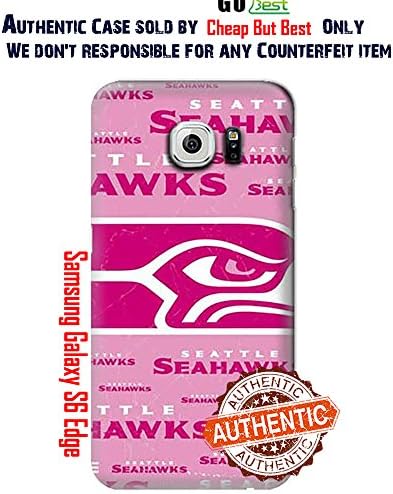 S6 Edge Case, NFL - Seattle Seahawks Pink Blast - Samsung Galaxy S6 Edge Case - High Quality PC Case