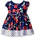 Youngland Girls' Cherry Printed Ponte Babydoll Dress and Legging Set