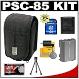 Canon PowerShot PSC-85 Deluxe Soft Carrying Case + NB-2LH Battery + 4GB Card + Tripod + Accessory Kit for G7, G9 Digital Cameras