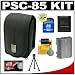 Canon PowerShot PSC-85 Deluxe Soft Carrying Case + NB-2LH Battery + 4GB Card + Tripod + Accessory Kit for G7, G9 Digital Cameras