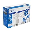 TCP 801009503 - 9 Watt Compact Fluorescent Spiral Light Bulbs, 5000K Color Temperature (Bright White, "Daylight"), 3 Pack