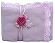 Handmade Baby Frannel Blanket - Candy Pink (100% Hand-crocheted Border)