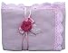 Handmade Baby Frannel Blanket - Candy Pink (100% Hand-crocheted Border)