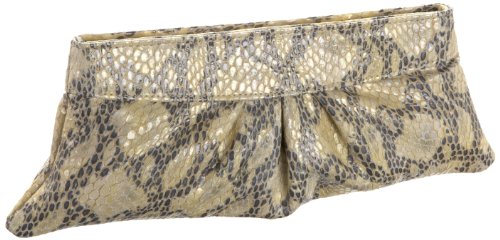 Lauren Merkin Eve Serpent-Print Clutch
