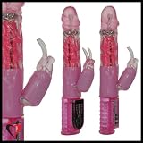 Rabbit Vibrator Wave of Passion Rotating Head Pink