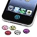 eForCity eForCity 6 Pieces Zebra Patterns Home Button Sticker Compatible with Apple iPhone 6 (4.7) - - Charm - Retail Packaging - multi