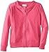 Dream Star Girls' Bomber Style Sweatshirt with Lace Overlay