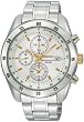 Seiko #SNDC45 Men's Two Tone Stainless Steel Casual Chronograph Dress Watch