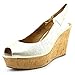 Nine West Women's Cantalope Metallic Wedge Sandal
