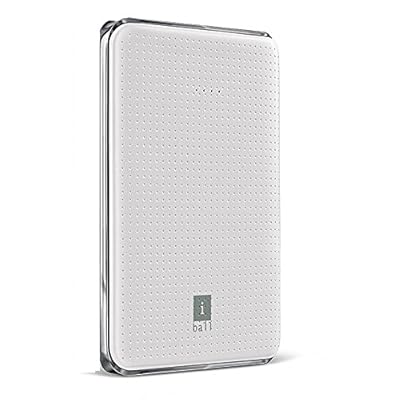 iBall Portable SLIM Power Bank With Dual USB Port &amp; Rechargeable Power Battery 5000mAh - White