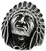 Stainless Steel 1 3/16 in. (30 mm) Indian Chief Head Ring