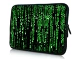 13 Inch Classic Green Matrix Computer Backdrop DOUBLE Sided Print Design Notebook Carrying Case Bag Netbook Sleeve Laptop Covering Slipcase For iPad iPad 2 iPad 3 Macbook Air Macbook Pro Acer Asus Dell HP Sony Toshiba