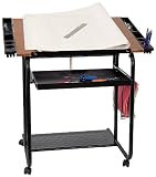 Adjustable Mobile Drawing and Drafting Table - NAN-JN-2739-GG