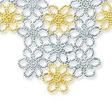 14K Two-Tone Gold Necklace - 18 - Balinese Bead Collection