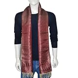 Mens Silk Scarf Handmade Accessories India 10x78 inches