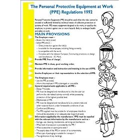 Health And Safety Poster - Personal Protective Equipment At Work (PPE) 1992