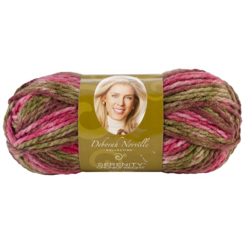 Premier Yarn Deborah Norville Collection 3-Pack Serenity Chunky Dark Color Yarn, Red Bayou