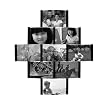 Aero 9-Opening Photo Frame - Black (4x6")