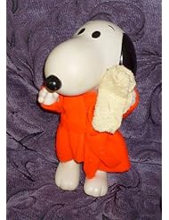 Toy: Vintage Collectible! 1980s Peanuts Snoopy Tub-Time Rubber Doll - Articulated! - Knickerbocker