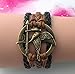 Hunger Game, Brown and Black Leather Bracelet