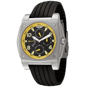 I By Invicta Men’s Stainless Steel and Black Rubber Watch #41698-002