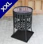 Feuerkorb XXL, Feuerstelle rund mit Grill, BBQ Terassen Garten Feuer Korb 2 in 1 (LHS)